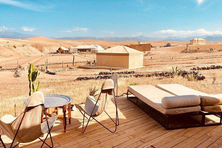 Marrakech: Agafay Desert and Atlas Mountains Tour & Camel Ride