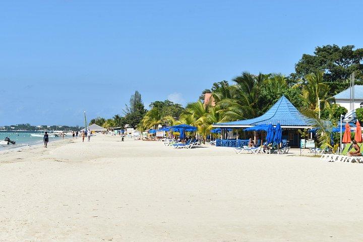 セブン マイル ビーチ & リックス カフェへのネグリル日帰り旅行、モンテゴ ベイからの入場付き