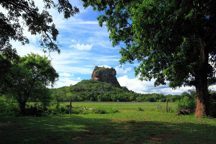 Sigiriya Rock and Dambulla Cave from Sigiriya