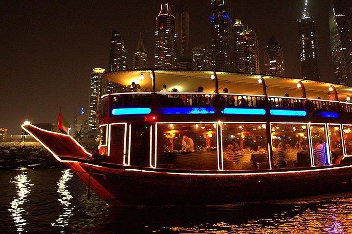 Dubai Canal Dhow Dinner Cruise with transfers