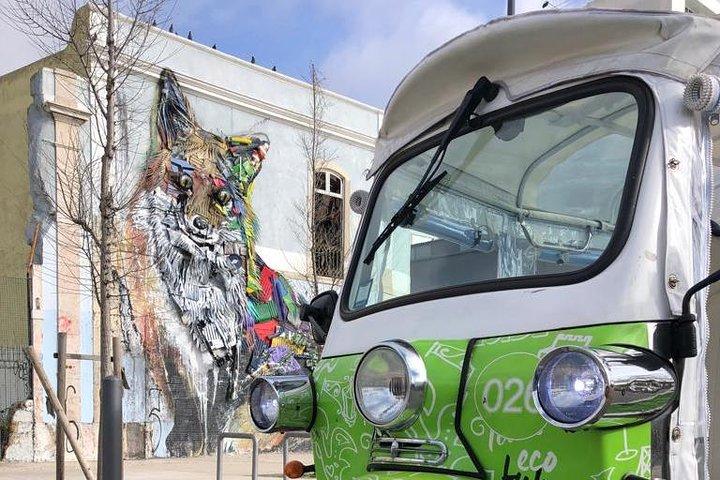 Private Lisbon Street Art Tuk-Tuk : Vhils & Bordalo II