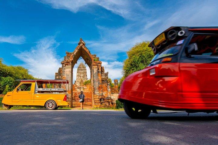 Ayutthaya Famous Temples Tour plus flydende marked og ATV-tur