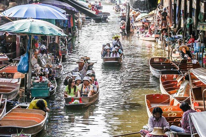 Tour Privado: Mercado Flutuante de Damnoen Saduak e Mercado Ferroviário Maeklong