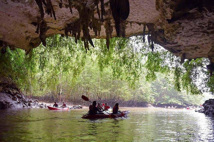昼食付きクラビからのBan Bor Thor Kayaking 1日ツアー
