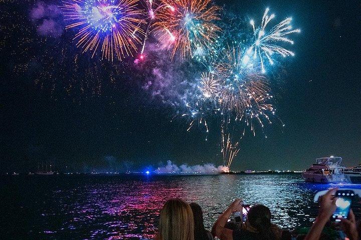Crociera con fuochi d'artificio 3D a Chicago