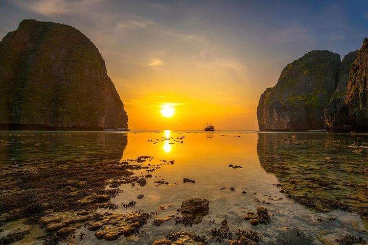 Viagem romântica ao pôr do sol em Phi Phi, Maiton, ilha Khai, por Phuket Seahorse Marine