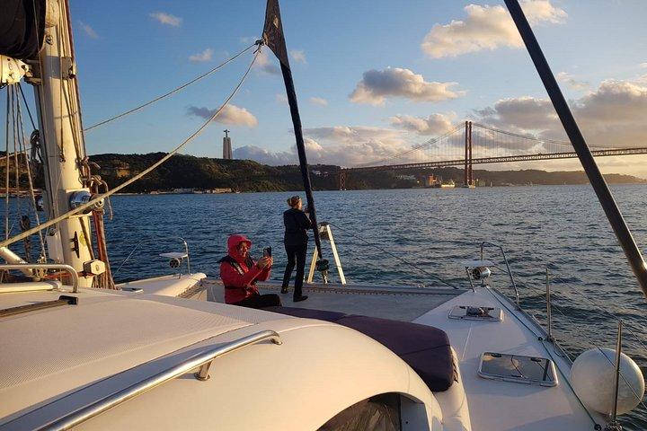 Lisbon: Sunset Cruise With Drinks on Spacious Yacht