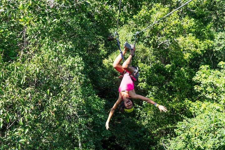 Private Tour with 3 Cenotes + 5 Zip-lines + Mayan Lunch