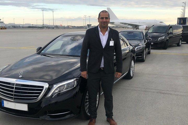 Transferência privada do aeroporto de Munique para a cidade