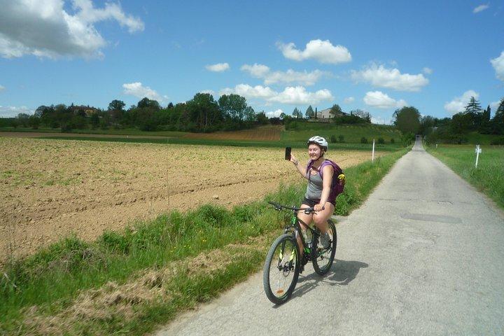 Toscaanse plattelandsfietstocht en proeverij van eten