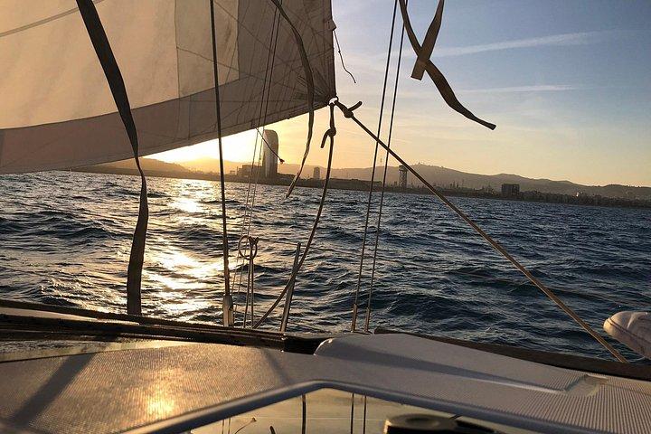 Barcelona Sunset Private Sailing with Light Snacks and Open Bar