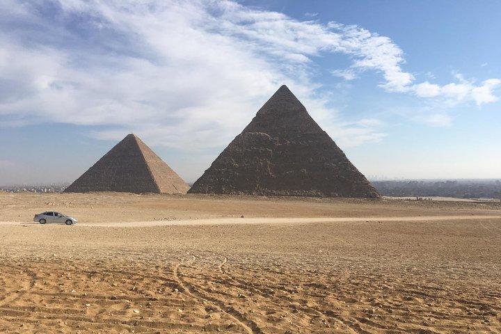 5 heures de visite privée aux pyramides de Gizeh, Sphinx et Citadelle, transferts compris