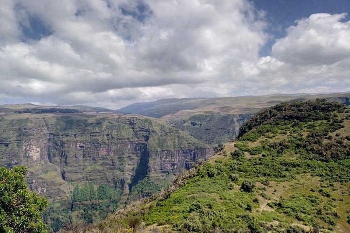Hiking to the simien mountains