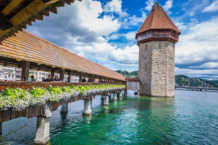 Lucerne CH Oplev: Ost, Chokolade, Chapel Bridge & Château