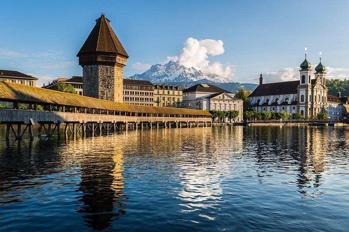 Lucerne CH Oplev: Ost, Chokolade, Chapel Bridge & Château