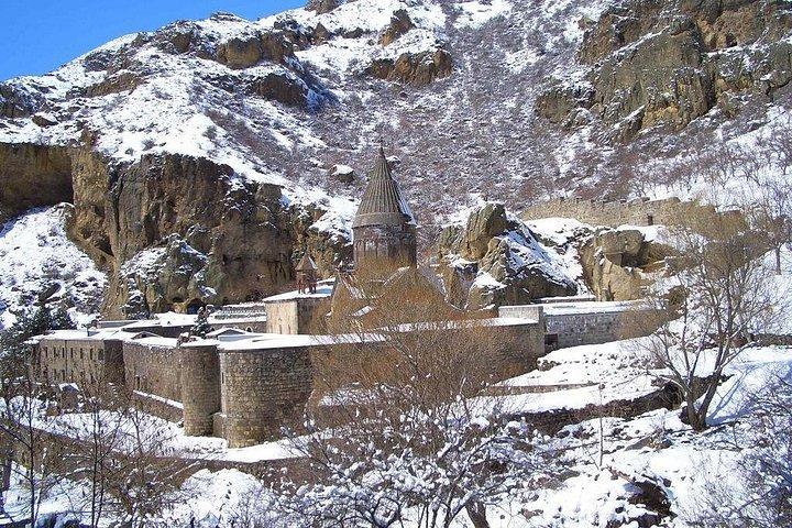 Daily winter jeep tour to Garni gorge and Geghard Monastery
