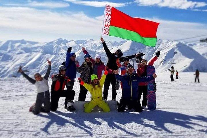 Visite privée d'une journée complète de Kazbegi et Gudauri au départ de Tbilissi