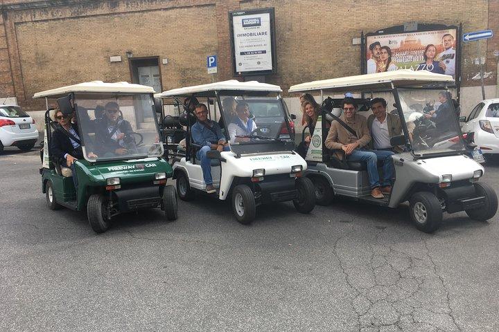 Carrito de golf por la Roma Imperial