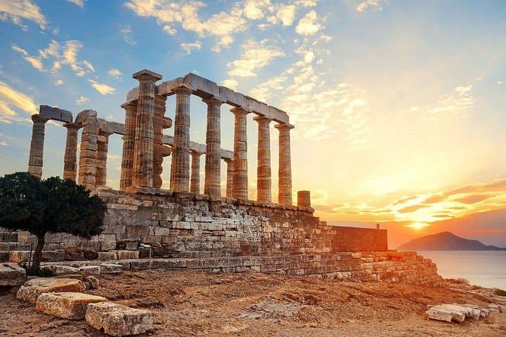 Sunset at the Temple of Poseidon: Private Half-Day Tour