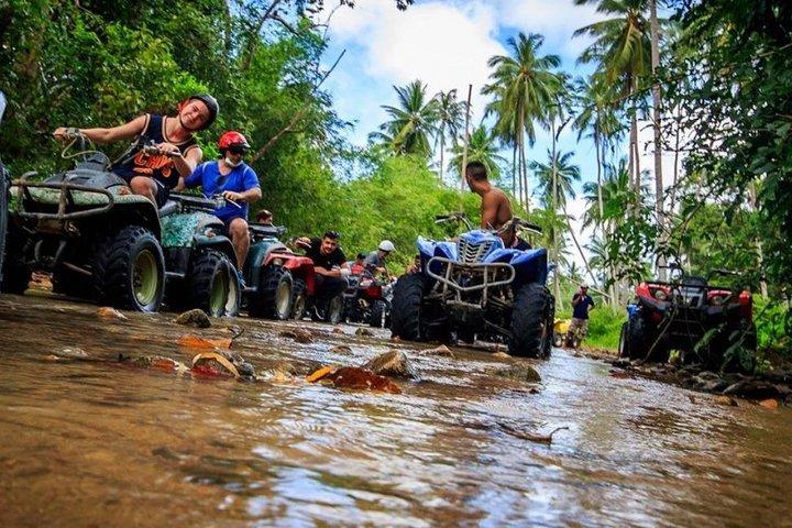 ATVバイク1時間+ Zipline Adventure 20プラットフォーム、昼食付き