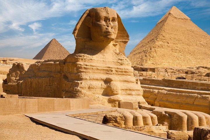 Giza Pyramids & Sphinx mit Kamelritt in einer privaten halbtägigen Tour