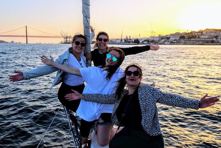 Lisbon: Best Views from a Sailboat-Sunset or Day Shared Tour