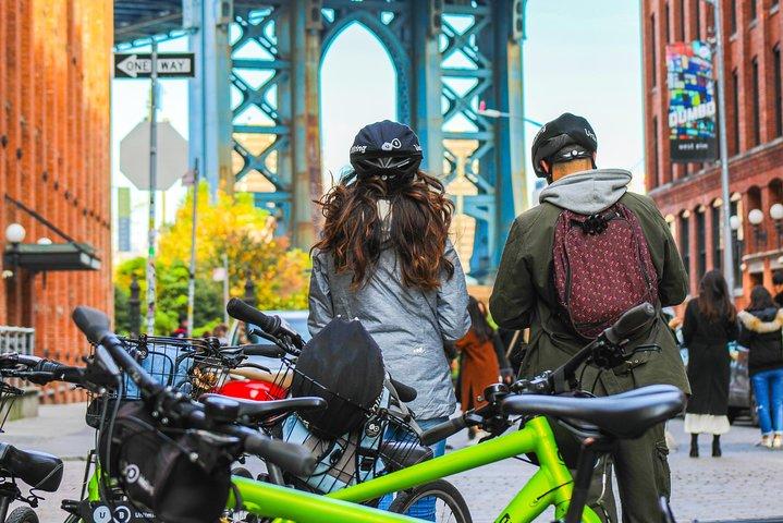 ブルックリン橋とウォーターフロント2時間ガイド付き自転車ツアー