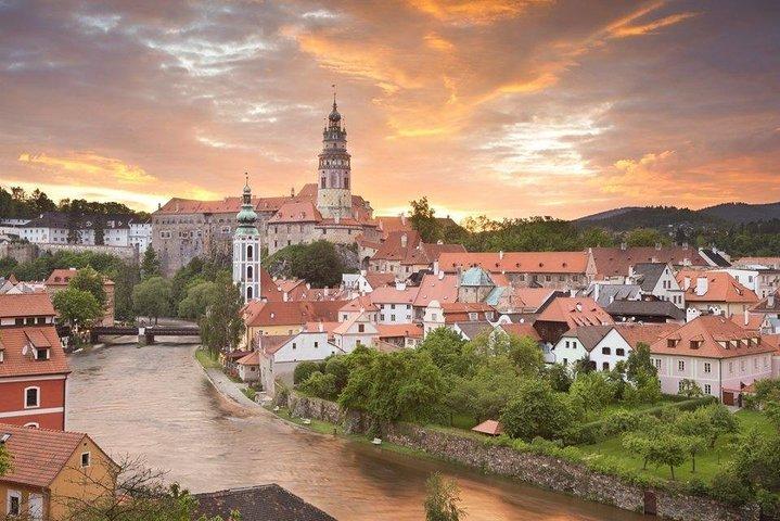 Transfert privé aller simple de Prague à Vienne via Cesky Krumlov