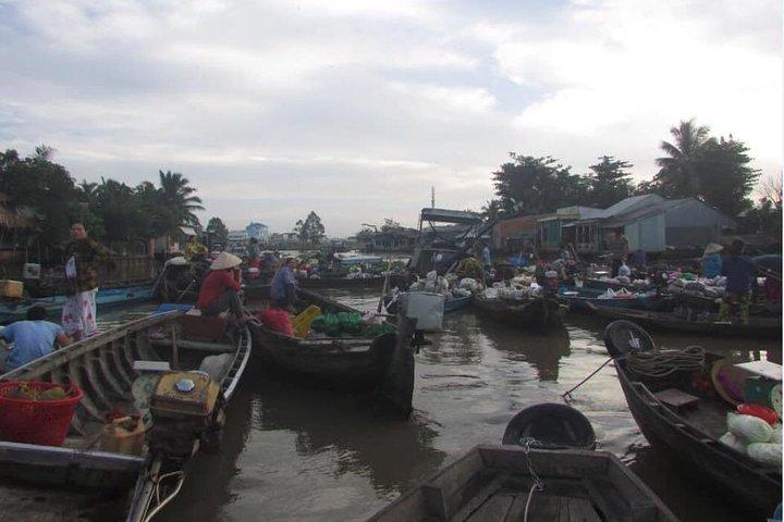 Clássico mercado flutuante do Delta do Mekong e Cai Rang Aproveite 1 dia de Ho Chi Minh