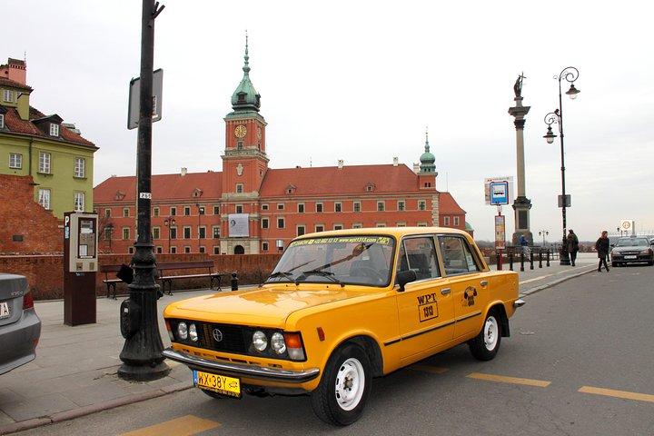 Private historische Tour durch Warschau mit einem Retro Fiat mit Pickup