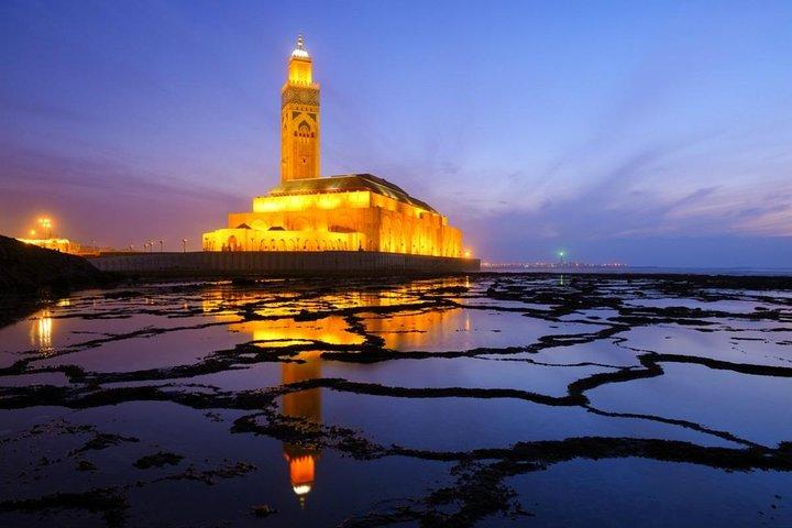 Visite d'une journée complète de Casablanca avec déjeuner et vin marocain
