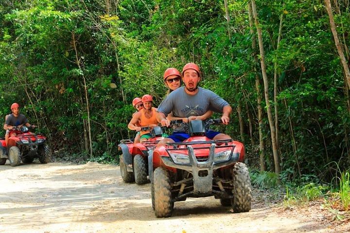 ATV (compartido), Paseos a caballo, Tirolesas y Cenote desde Cancún