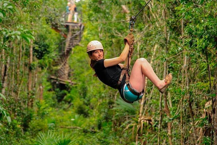 ATV (compartido), Paseos a caballo, Tirolesas y Cenote desde Cancún