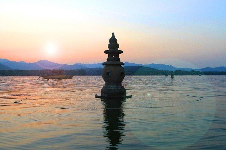 Excursão privada de um dia a Hangzhou saindo de Xangai com o Lago Oeste e a Rua Hefang