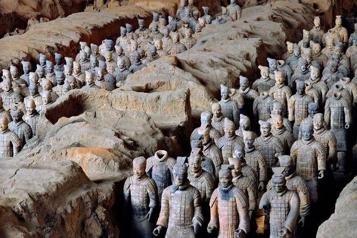 2 - em - 1 : Terracotta Army + Xi'an City Wall Tour Privado (8 horas)