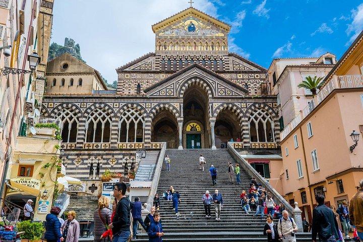 Excursión privada de un día desde Roma a Pompeya, Positano y la Costa Amalfitana.