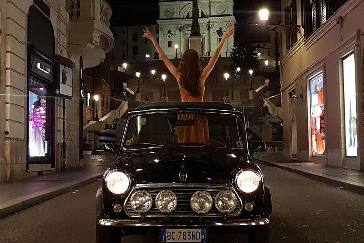 NACHTTOCHT DENK GROOT, GA MINI! Rome in Mini Cooper Classic Cabrio
