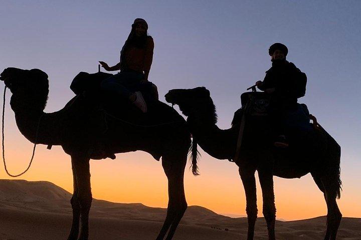 Magical dinner in Agafay desert Sunset with camel Ride