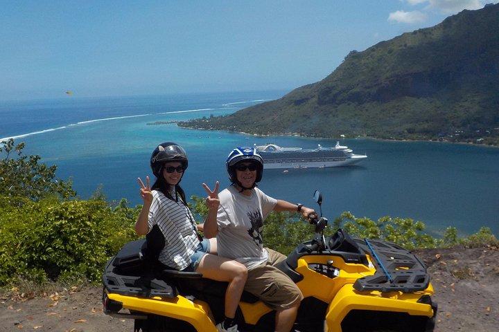 Excursion Quad Grand Tour à Moorea (Monoplace ou Biplace)
