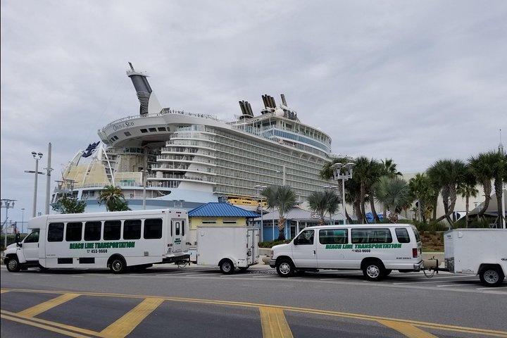 Orlando temaparkområde til Port Canaveral / Cocoa Beach (privat transport)