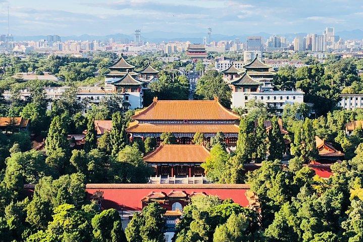 Tour privato di 4 ore del parco Jingshan, del tempio dei Lama e dell'hutong