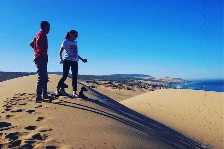 Sandboarding guided experience from Agadir