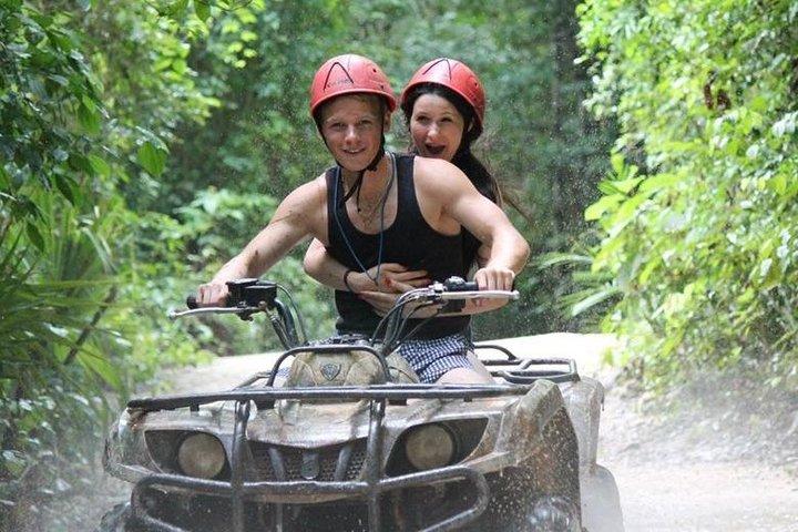 Combo 3x1 ATV, Zipline (condivisa) e Cenote da Playa del Carmen