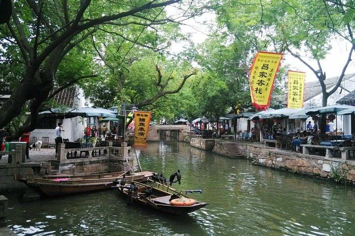 Tour privado a la ciudad de Tongli, el museo de Suzhou y la carretera de Pingjiang con comida vegetariana