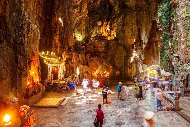 ホイアン発のマーブルマウンテンツアーとマイサンクチュアリ小グループツアー–終日