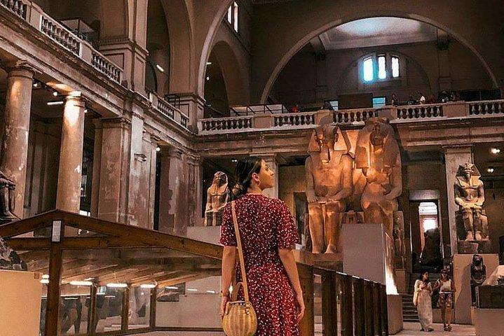 Caire: Pyramides et musée en visite privée, sans frais cachés.