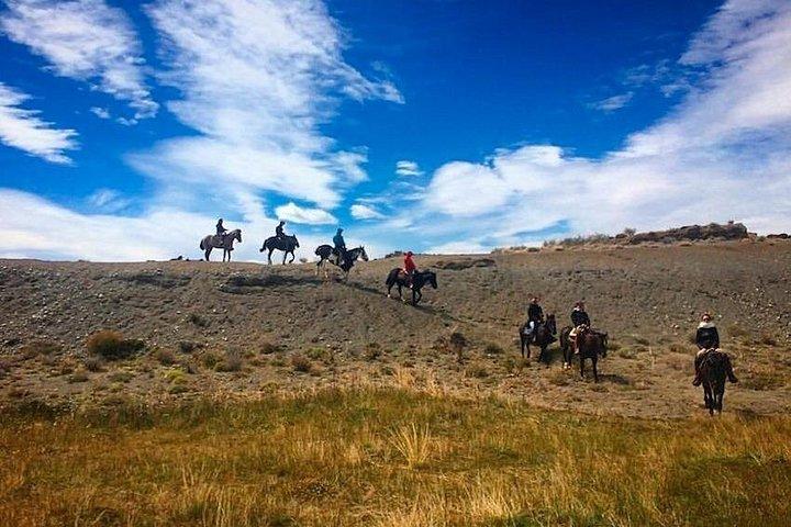 アルヘンティーノ湖を眺めながらのエル・カラファテ乗馬