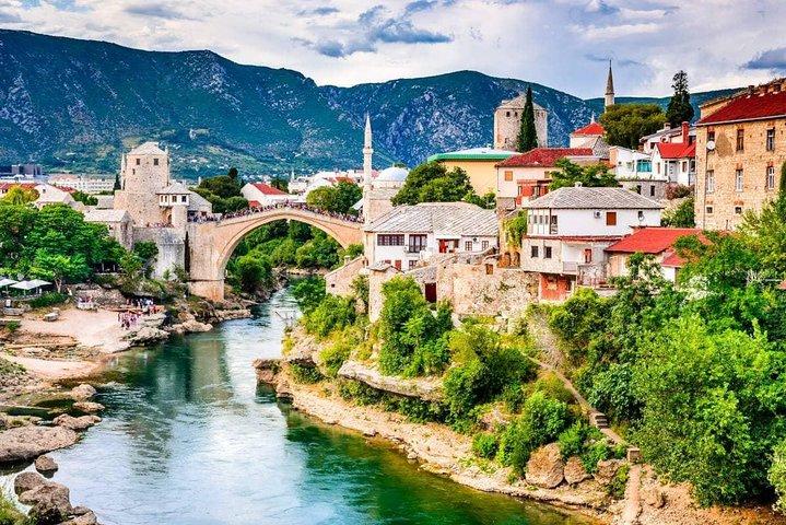 Privat transfer från Dubrovnik till Split med stopp i Mostar (Bosnien)