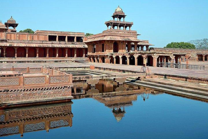Private Same Day Taj Mahal, Agra Fort en Fatehpur Sikri Tour vanuit Delhi met de auto