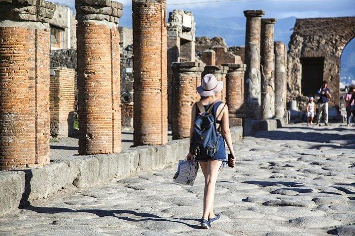 Excursão privada de um dia de Roma para Pompeia e Amalfi